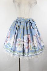 画像1: Angelic Pretty / Charlotte's Bearスカート  ブルー I-26-10-03-094-AP-SK-TE-ZI (1)