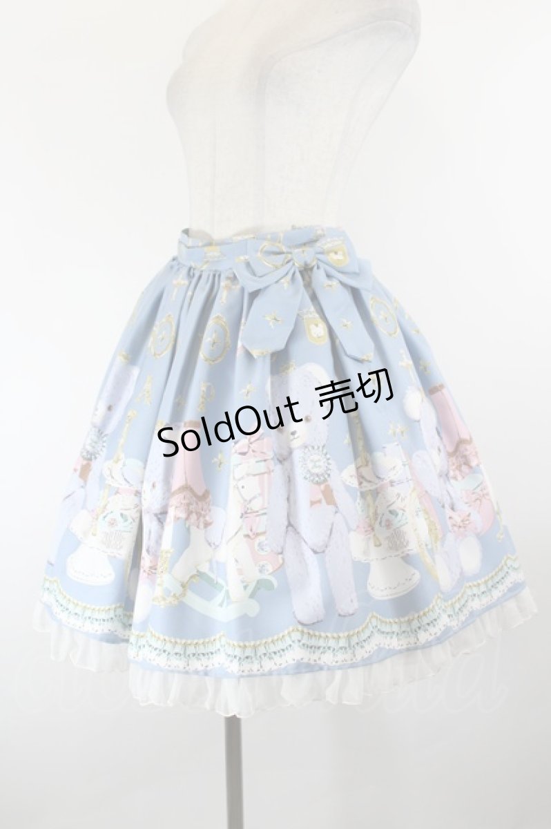 画像2: Angelic Pretty / Charlotte's Bearスカート  ブルー I-26-10-03-094-AP-SK-TE-ZI (2)