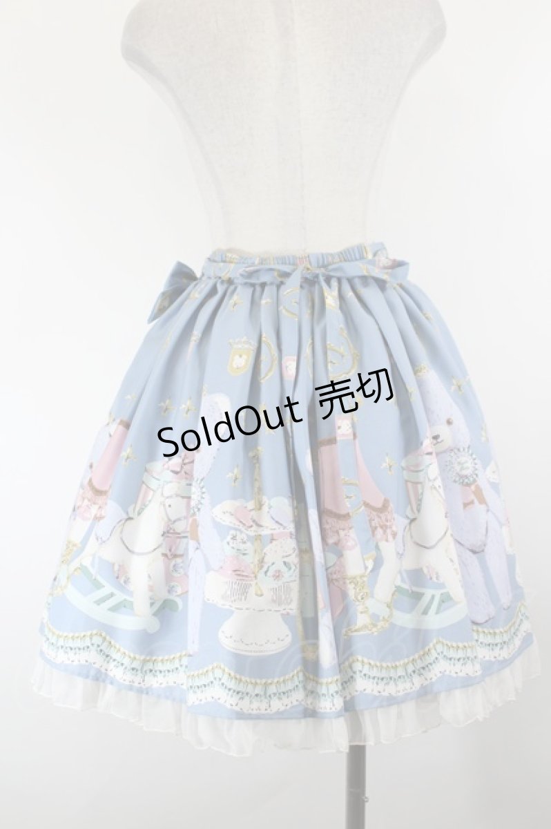 画像3: Angelic Pretty / Charlotte's Bearスカート  ブルー I-26-10-03-094-AP-SK-TE-ZI (3)