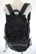 画像1: m petit by misako / TT AM リボンフラップ リュックサック  黒 I-26-10-03-120-LO-BG-TE-ZI (1)