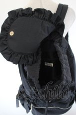 画像4: m petit by misako / TT AM リボンフラップ リュックサック  黒 I-26-10-03-121-LO-BG-TE-ZI (4)