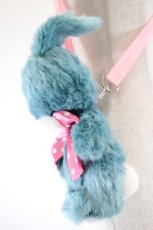 画像2: Angelic Pretty / ぴっぴBUNNYぬいぐるみポーチ  ブルー I-26-10-03-127-AP-BG-TE-ZI (2)