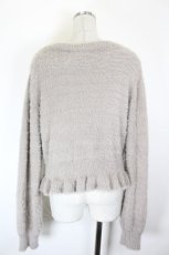 画像2: axes femme / ローズ刺繍フェザーニット  ブラウン I-26-10-03-026-AX-TO-SA-ZI (2)