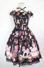画像1: Angelic Pretty / Holy Night Storyワンピース  黒 I-26-10-05-034-AP-OP-SA-ZI (1)