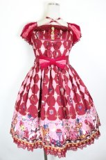 画像1: Angelic Pretty / TOY MARCHワンピース  ボルドー I-26-10-05-035-AP-OP-SA-ZI (1)
