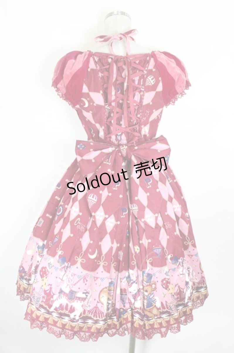 画像2: Angelic Pretty / TOY MARCHワンピース  ボルドー I-26-10-05-035-AP-OP-SA-ZI (2)