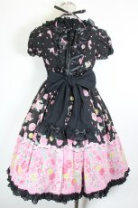 画像2: Angelic Pretty / Powder Roseワンピース  黒 I-26-10-05-036-AP-OP-SA-ZI (2)