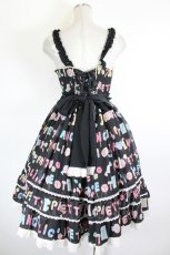 画像2: Angelic Pretty / Toy Dropsジャンパースカート  黒 I-26-10-05-037-AP-OP-SA-ZI (2)