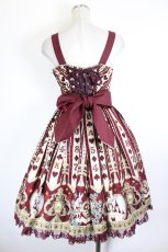 画像2: Angelic Pretty / Wonder Queen SpecialジャンパースカートSet  ボルドー I-26-10-05-038-AP-OP-SA-ZI (2)