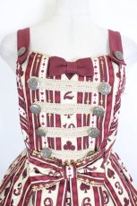 画像4: Angelic Pretty / Wonder Queen SpecialジャンパースカートSet  ボルドー I-26-10-05-038-AP-OP-SA-ZI (4)