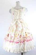 画像2: BABY,THE STARS SHINE BRIGHT / Clockwork tea party柄パールジャンパースカート  クラシックバニラティー I-26-10-05-040-BA-OP-SA-ZI (2)