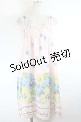 Preview of パンジーノースリーブワンピース  ピンク