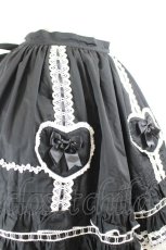 画像3: Rose and Neverland（海外ロリータブランド） / Rabbit's Desire Cotton Old School Lolita Skirt L 黒×白 I-26-10-05-078-LO-SK-TE-ZI (3)