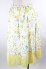 画像3: Franche Lippee / ユニコーン柄スカート M 白×イエロー I-26-10-05-084-LO-SK-TE-ZI (3)