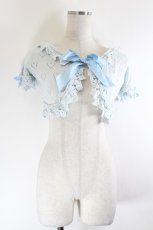 画像1: Angelic Pretty / ラブラブハート透かしニットボレロ  サックス I-26-10-05-011-AP-TO-SA-ZI (1)
