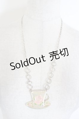 Preview of カッププレートネックレス  シルバーＸピンク