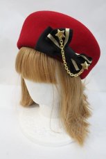 画像1: Angelic Pretty / Twinkleトーク帽  赤 I-26-10-05-113-AP-AC-SA-ZI (1)