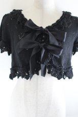 画像3: Angelic Pretty / ラブラブハート透かしニットボレロ  黒 I-26-10-05-013-AP-TO-SA-ZI (3)