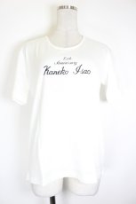 画像1: KANEKO ISAO / 10thアニバーサリーロゴTシャツ  白Ｘ黒 I-26-10-05-027-EL-TO-SA-ZI (1)