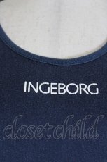 画像2: INGEBORG / ロゴカットソー  紺 I-26-10-08-036-LO-TO-SA-ZI (2)
