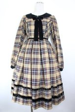 画像1: Angelic Pretty / Britishタータンワンピース  ブラウン I-26-10-08-046-AP-OP-SA-ZI (1)