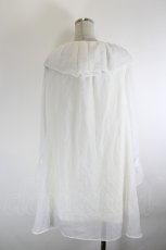画像3: Ank Rouge / シフォン長袖ワンピース  白 I-26-10-08-058-CA-OP-SA-ZI (3)
