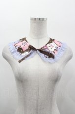 画像1: SWIMMER / おめかしねこ×ドット柄つけ襟  ブラウン I-26-10-08-101-LO-ZA-TE-ZI (1)