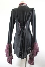 画像2: Qutie Frash / チャイナトップス  黒Ｘ赤 I-26-10-08-022-QU-TO-SA-ZI (2)