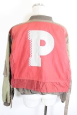 画像2: PINK HOUSE / Pワッペン&ビッグPプリントブルゾン  ブラウン I-26-10-11-043-LO-JA-SA-ZI (2)