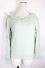 画像1: axes femme / バラストラップフリルインナー F ミント I-26-10-11-005-AX-TO-TE-ZI (1)