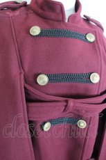 画像3: axes femme / ナポレオンマント風コート M ボルドー I-26-10-11-049-AX-CO-SA-ZI (3)