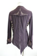 画像2: Ozz Croce / 刺繍襟ジャケット  ボルドー I-26-10-11-052-OO-JA-SA-ZI (2)