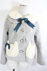 画像1: Amavel / Puppetry Theatreねこみみショートコート  グレー I-26-10-11-056-CA-CO-TE-ZI (1)
