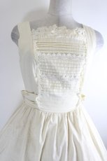 画像3: Angelic Pretty / フラワーレースピンタックジャンパースカート  生成り I-26-10-11-061-AP-OP-SA-ZI (3)