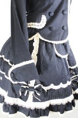 画像4: Angelic Pretty / ローズレースジャケット&スカートセットアップ  黒ｘ生成り I-26-10-11-062-AP-OP-SA-ZI (4)