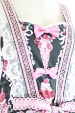 画像3: Royal Princess Alice / Strawberry Sweets 飴ノ森ふみかコラボジャンパースカート  黒 I-26-10-11-068-LO-OP-SA-ZI (3)