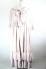 画像1: Physical Drop / セーラーシフォン半袖ワンピース  ピンク I-26-10-11-072-LO-OP-SA-ZI (1)