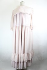 画像2: Physical Drop / セーラーシフォン半袖ワンピース  ピンク I-26-10-11-072-LO-OP-SA-ZI (2)