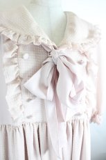画像3: Physical Drop / セーラーシフォン半袖ワンピース  ピンク I-26-10-11-072-LO-OP-SA-ZI (3)