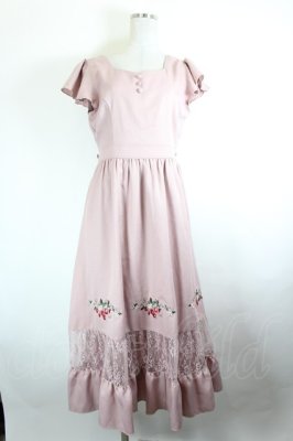 Preview of ストロベリー刺繍ワンピース M ピンク