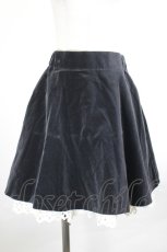 画像1: Cornet / 別珍スカート  黒ｘ白 I-26-10-11-096-LO-SK-SA-ZI (1)