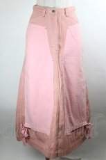 画像1: PINK HOUSE / サイドワッペンリボン風スカート  ピンク I-26-10-11-102-LO-SK-SA-ZI (1)