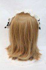 画像3: BABY,THE STARS SHINE BRIGHT / ローズレースリボンヘッドドレス  黒Ｘ白 I-26-10-11-116-BA-AC-SA-ZI (3)