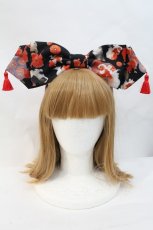 画像1: Royal Princess Alice / ねこ助コラボ/涼風金魚猫カチューシャ  黒 I-26-10-11-117-LO-AC-SA-ZI (1)