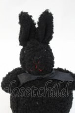 画像3: WONDERFUL WORLD / だるまうさぎぬいぐるみコサージュ  黒 I-26-10-11-125-LO-ZA-SA-ZI (3)