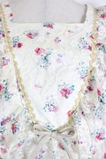 画像3: MILK / フラワーレース半袖トップス  アイボリーＸピンク I-26-10-11-015-ML-TO-SA-ZI (3)