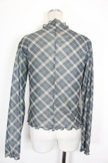画像2: axes femme / チェック柄シアートップス F グレー I-26-10-11-017-AX-TO-TE-ZI (2)