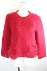 画像1: PINK HOUSE / サイドポケットニットトップス  赤 I-26-10-11-027-LO-SK-SA-ZI (1)