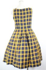 画像2: LIEF / Tartan School Square Neck Velvet Ribbon  M イエローチェック I-26-10-13-039-LO-OP-SA-ZI (2)