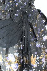 画像4: metamorphose / プリンセスクラウンブーケワンピース  黒 I-26-10-13-040-ME-OP-SA-ZI (4)
